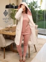 ⁦بيجامة ليدي كشمير 3 قطع – Lady Cashmere Pajama Home Wear 3 Pieces⁩ - الصورة ⁦2⁩