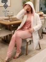 ⁦بيجامة ليدي كشمير 3 قطع – Lady Cashmere Pajama Home Wear 3 Pieces⁩ - الصورة ⁦4⁩