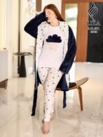 ⁦بيجامة مامي بير هاج 3 قطع – Mummy Bear Hug Pajama Home Wear 3 Pieces⁩ - الصورة ⁦4⁩