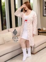 ⁦تشيري بيري كم طويل – Cherry Berry Long Sleeve Home Wear⁩ - الصورة ⁦2⁩