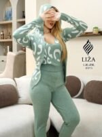 ⁦بيجامة شيك إندور ستايل 3 قطع – Chic Indoor Style Pajama Home Wear 3 Pieces⁩ - الصورة ⁦4⁩