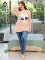 ميدنايت ستارز كم طويل – Midnight Stars Long Sleeve Home Wear