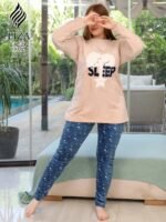 ⁦ميدنايت ستارز كم طويل – Midnight Stars Long Sleeve Home Wear⁩ - الصورة ⁦4⁩
