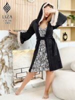 ⁦ترنج بيتي ليزا زيبرا قطعتين – Liza Zebra Home Wear 2 Pieces⁩ - الصورة ⁦3⁩