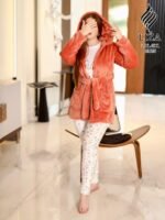 ⁦بيجامة باني لوف 3 قطع – Bunny Love Pajama Home Wear 3 Pieces⁩ - الصورة ⁦3⁩