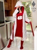 ⁦بيرلي وورم 3 قطع – Bearly Warm Home Wear 3 Pieces⁩ - الصورة ⁦4⁩