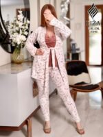 بيجامة سوفت بلوسوم 3 قطع – Soft Blossom Pajama Home Wear 3 Pieces