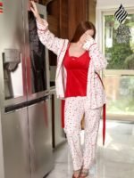 ⁦بيجامة كاندي هارت 3 قطع – Candy Heart Pajama Home Wear 3 Pieces⁩ - الصورة ⁦5⁩