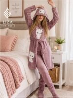 ⁦بيجامه بروب 4 قطع⁩ - الصورة ⁦3⁩