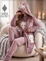 ⁦بيجامه بروب 4 قطع⁩ - الصورة ⁦7⁩