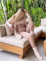 ⁦بيجامه بروب 4 قطع⁩ - الصورة ⁦8⁩